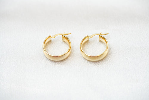 10k Bold Plain Hoops - Always Classy