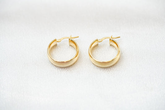 10k Bold Plain Hoops - Always Classy