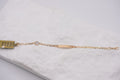 14k Baby Bracelet - White Heart Style