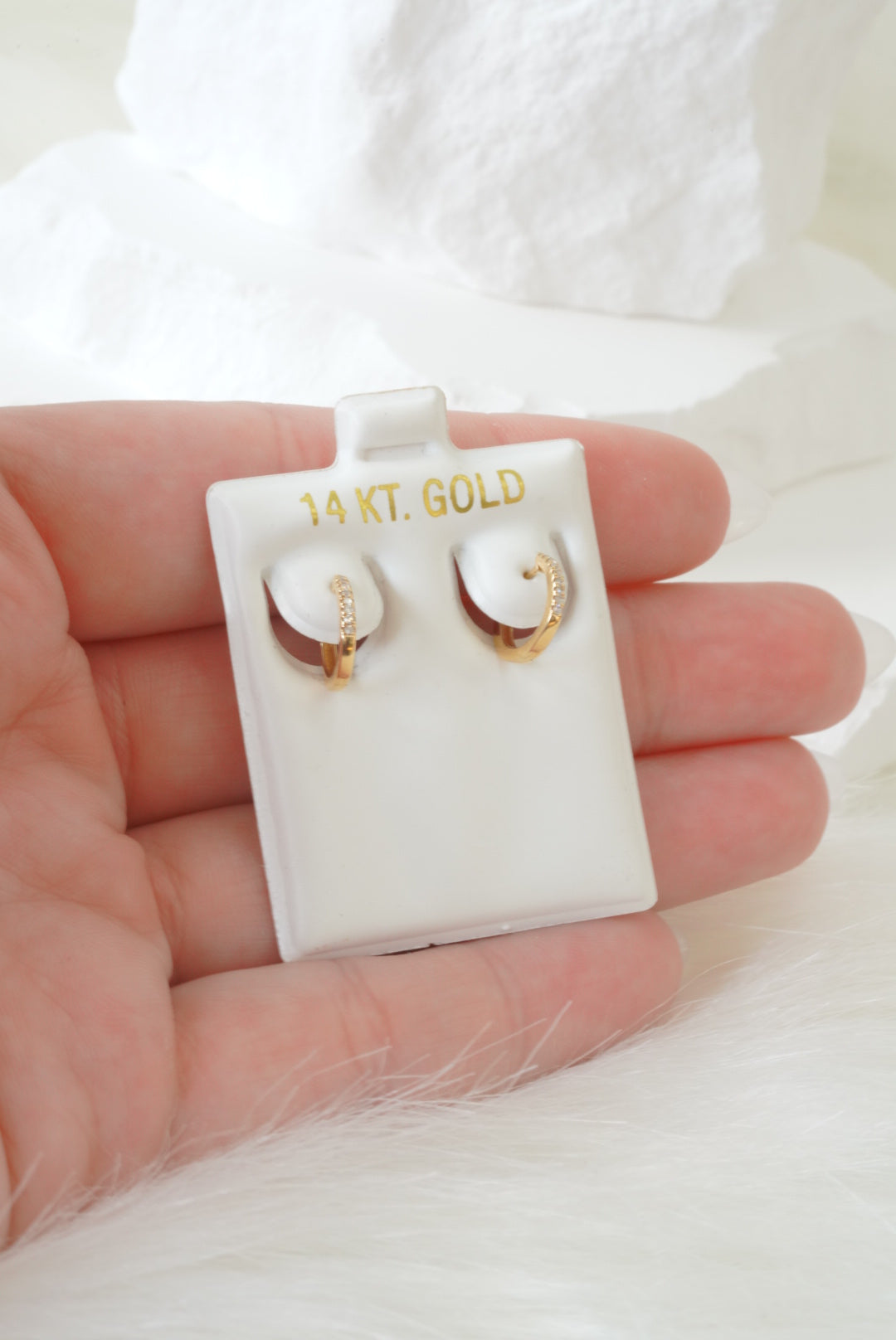 14k Baby Earrings - Sweet Hoops