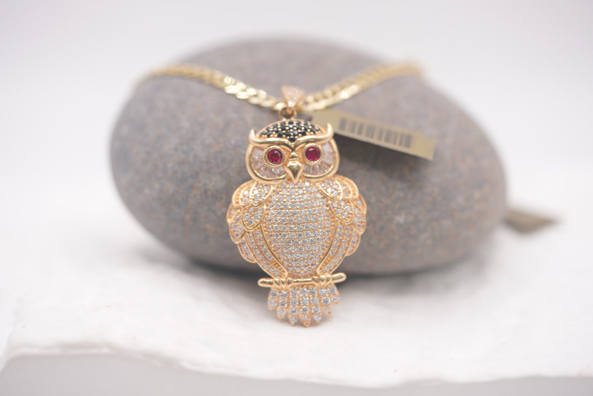 14k Pendant - Owl Watch