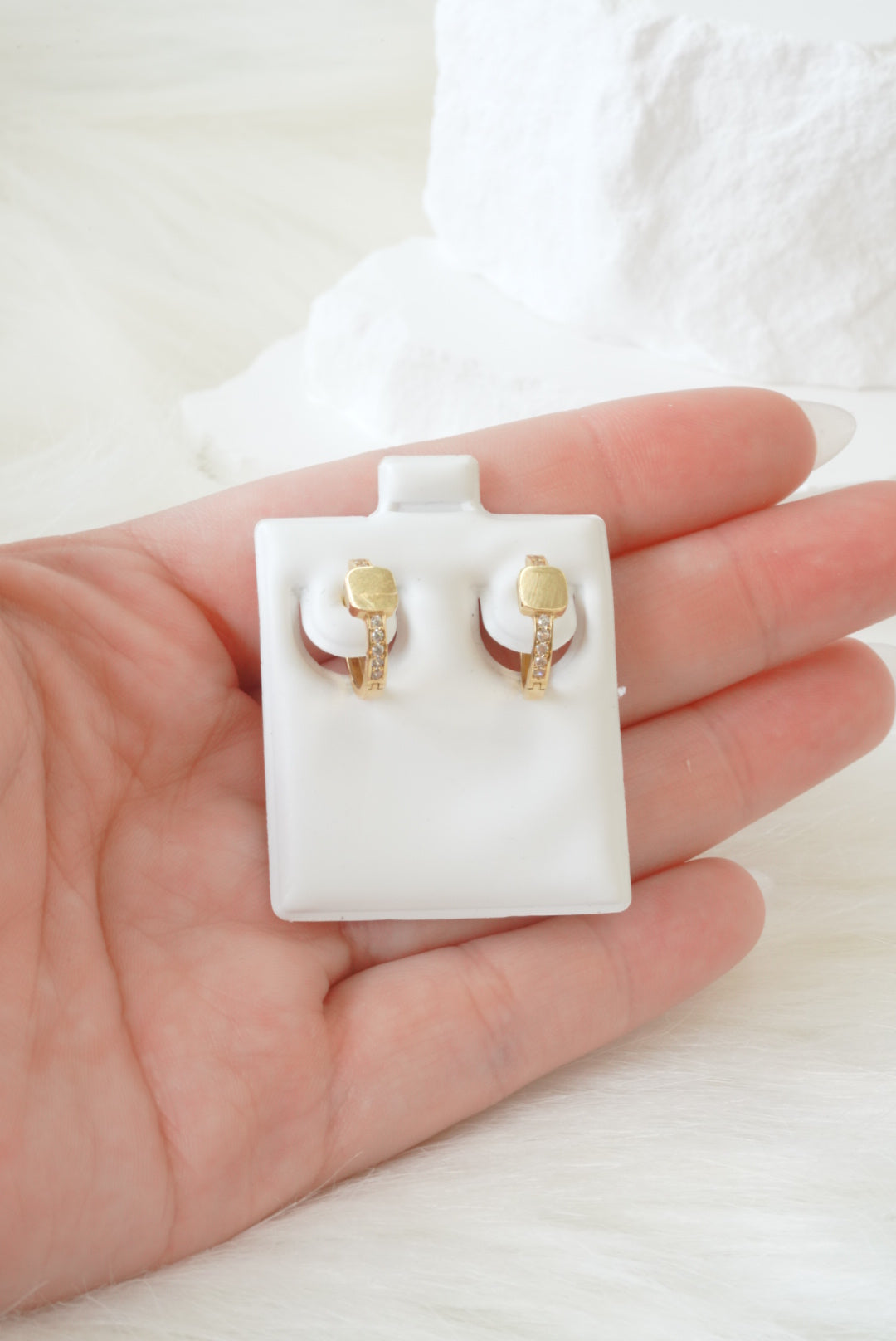 14k Baby Hoops - Bold