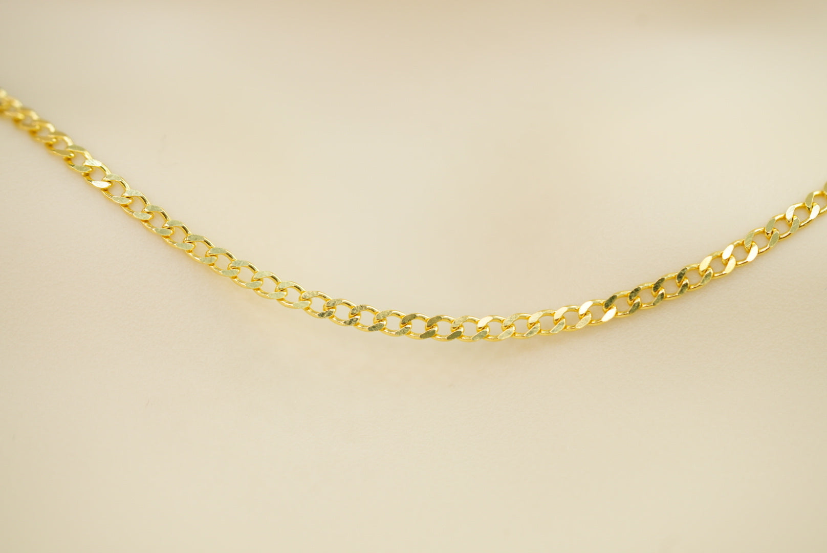 14k 2pcs Set Cuban Link & Curb Chain