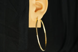 14k Big Thin Hoops