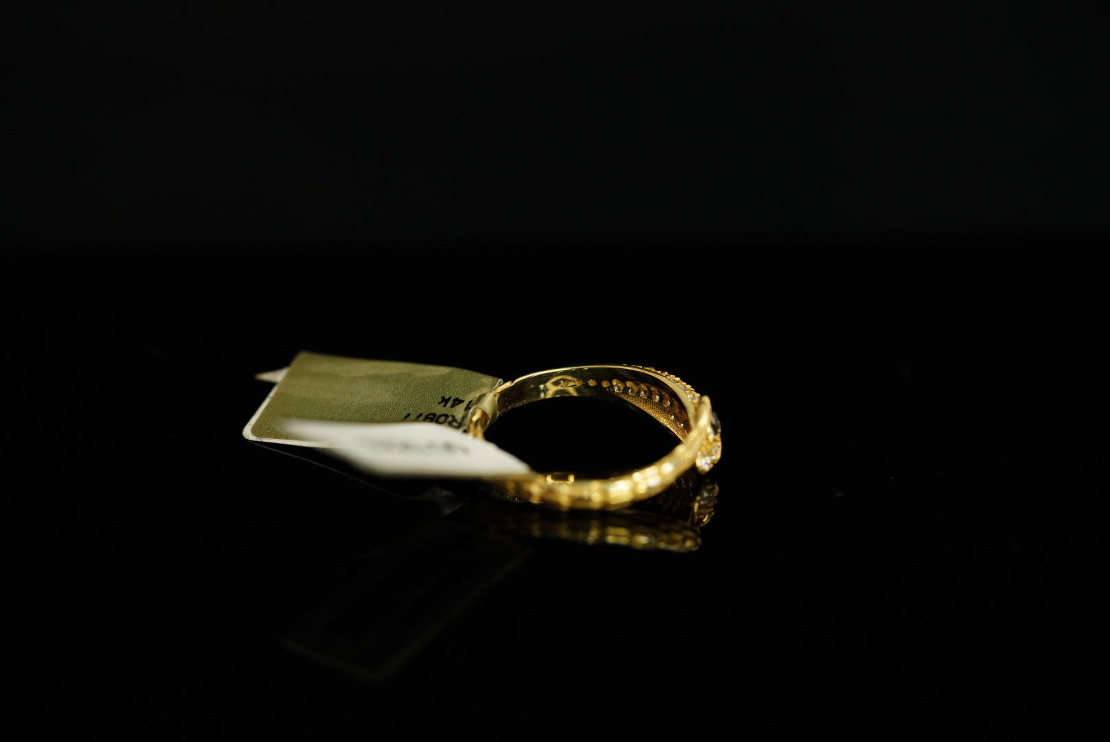 14k Snake Zirconea Ring