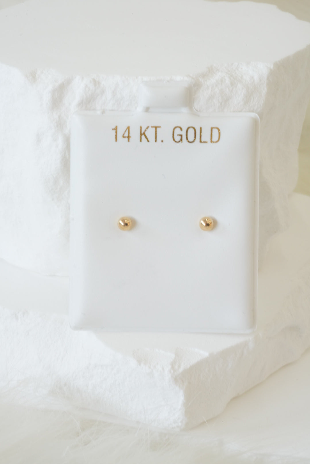 14k Baby Earrings - Perfect Spheres