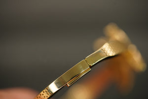 14k Golden Butterfly Bangle Bracelet