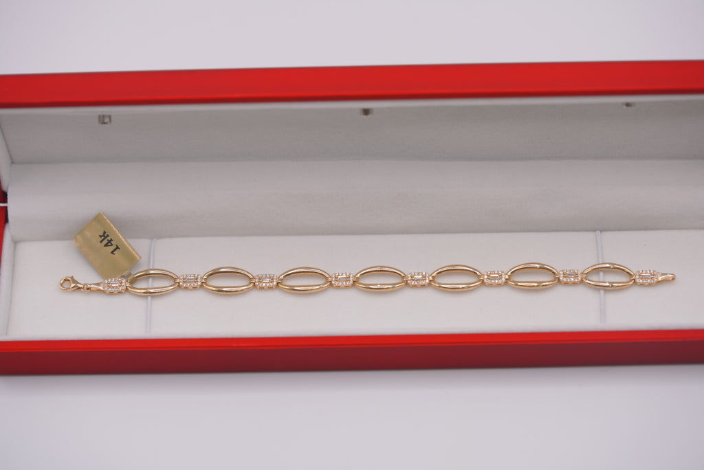 14k Modern Bracelet - Open Shine