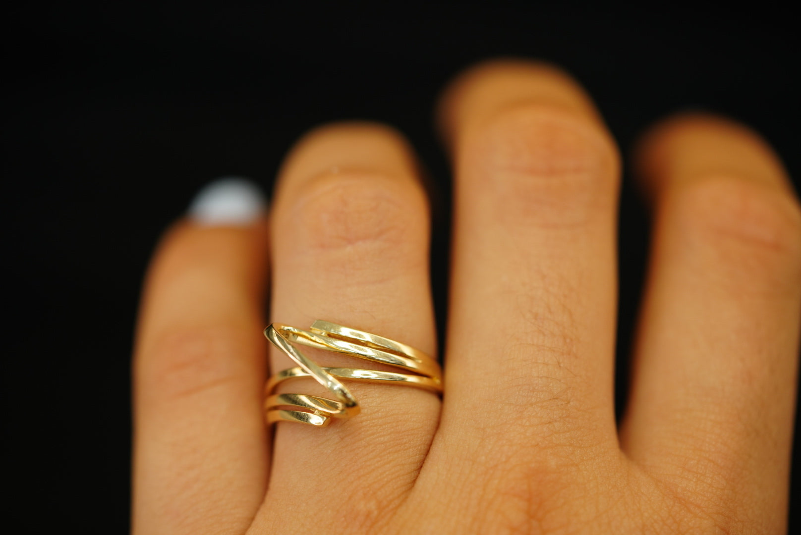 14k Swirl Ring