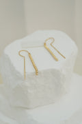 10k Earrings - Crystal Lines