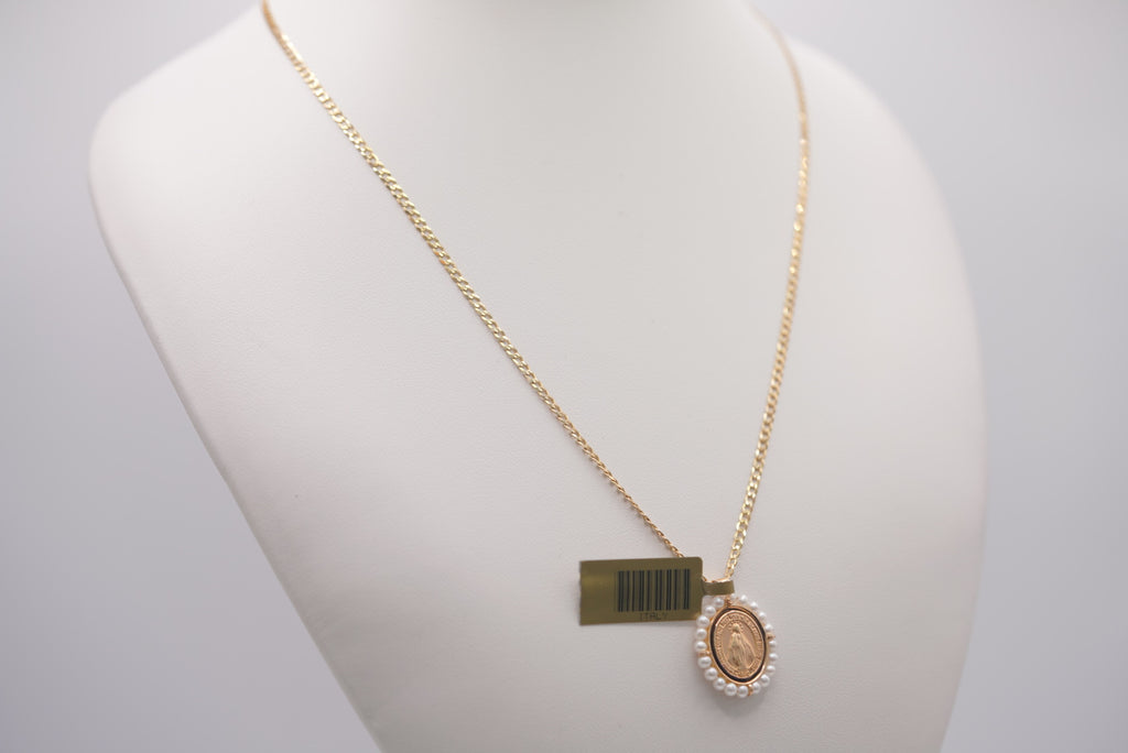 14k D Cut Chain with Pendant - Carry Your Faith