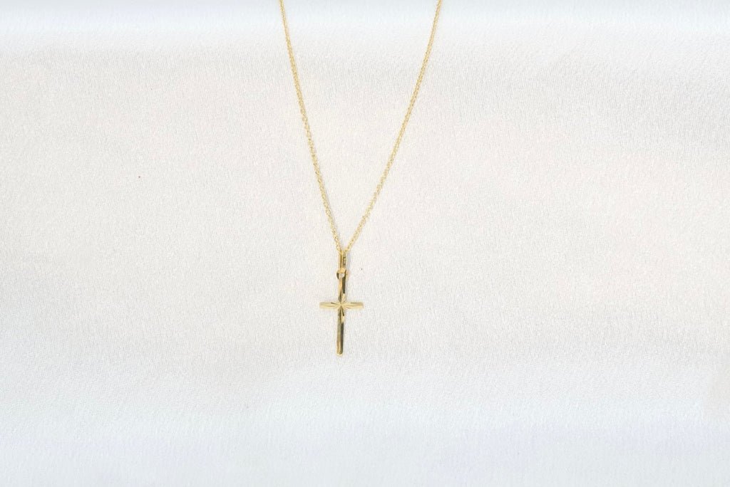 18k Cross Necklace - Faith & Protection