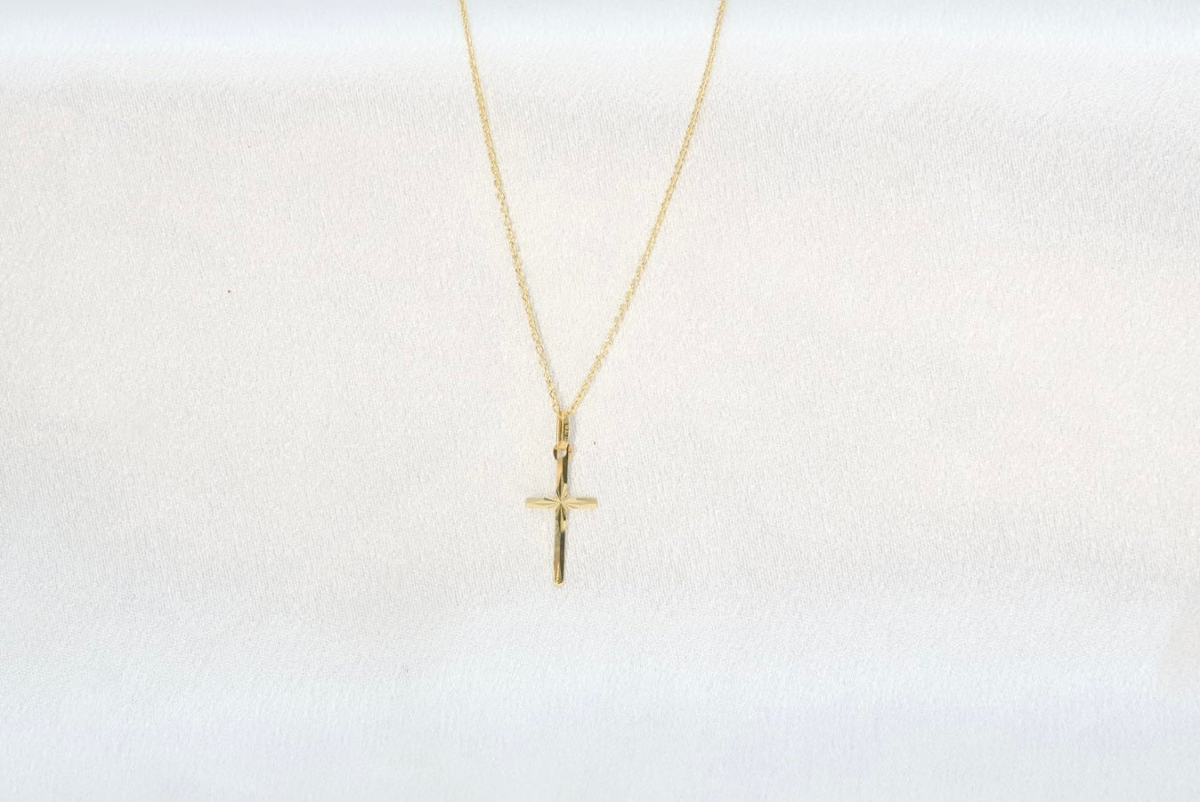 18k Cross Necklace - Faith & Protection