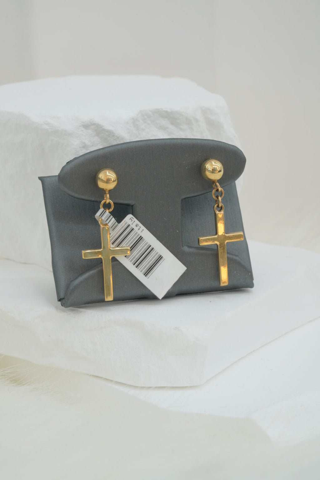 10k Earrings - Plain Cross