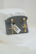 10k Earrings - Plain Cross