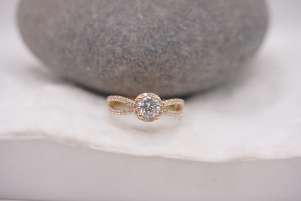 14k Engagement Ring - Forever Spark