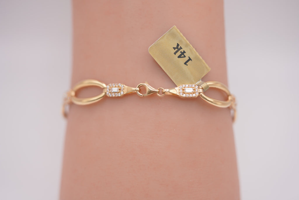 14k Modern Bracelet - Open Shine