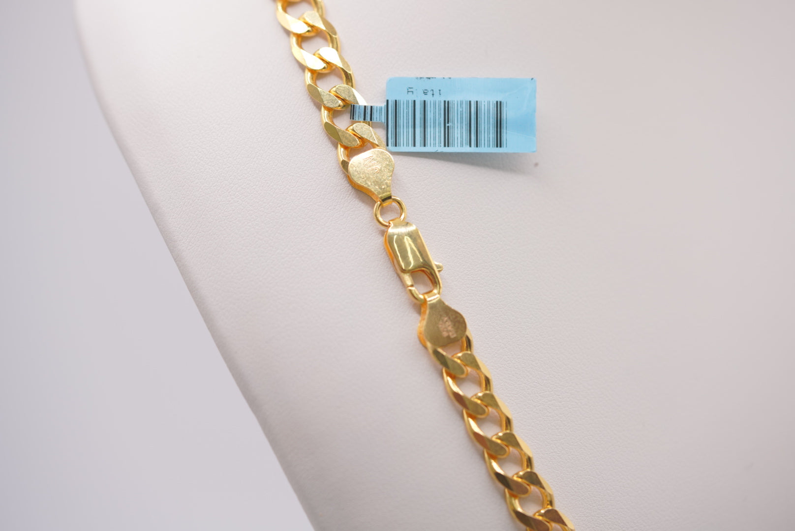 Silver Diamond Cut Chain - Bold Link