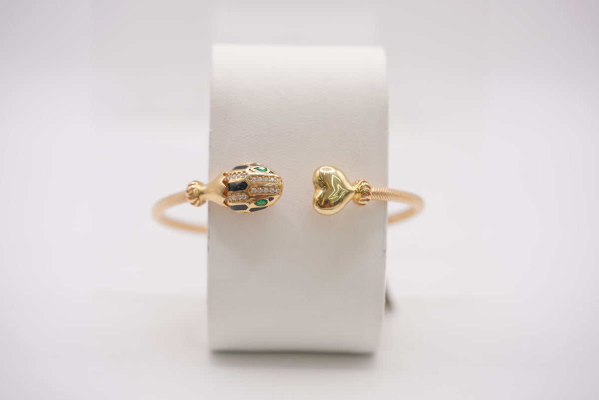 14k Women’s Bracelet - Snake Love