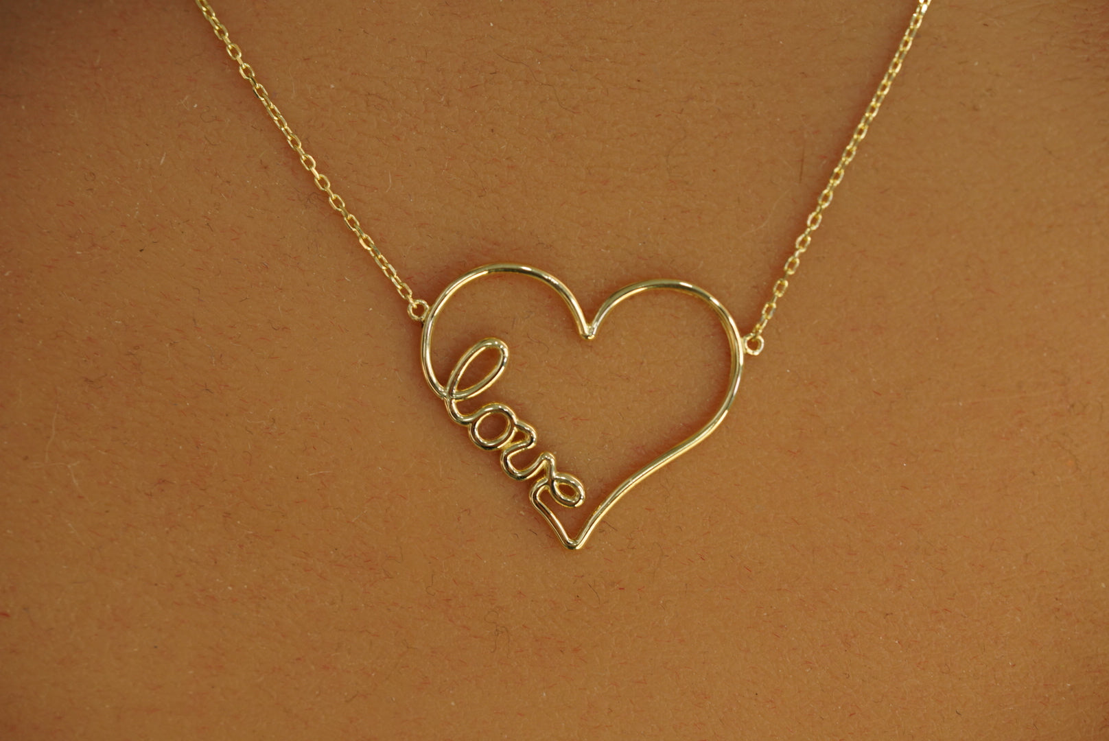 14k Love Heart Necklace