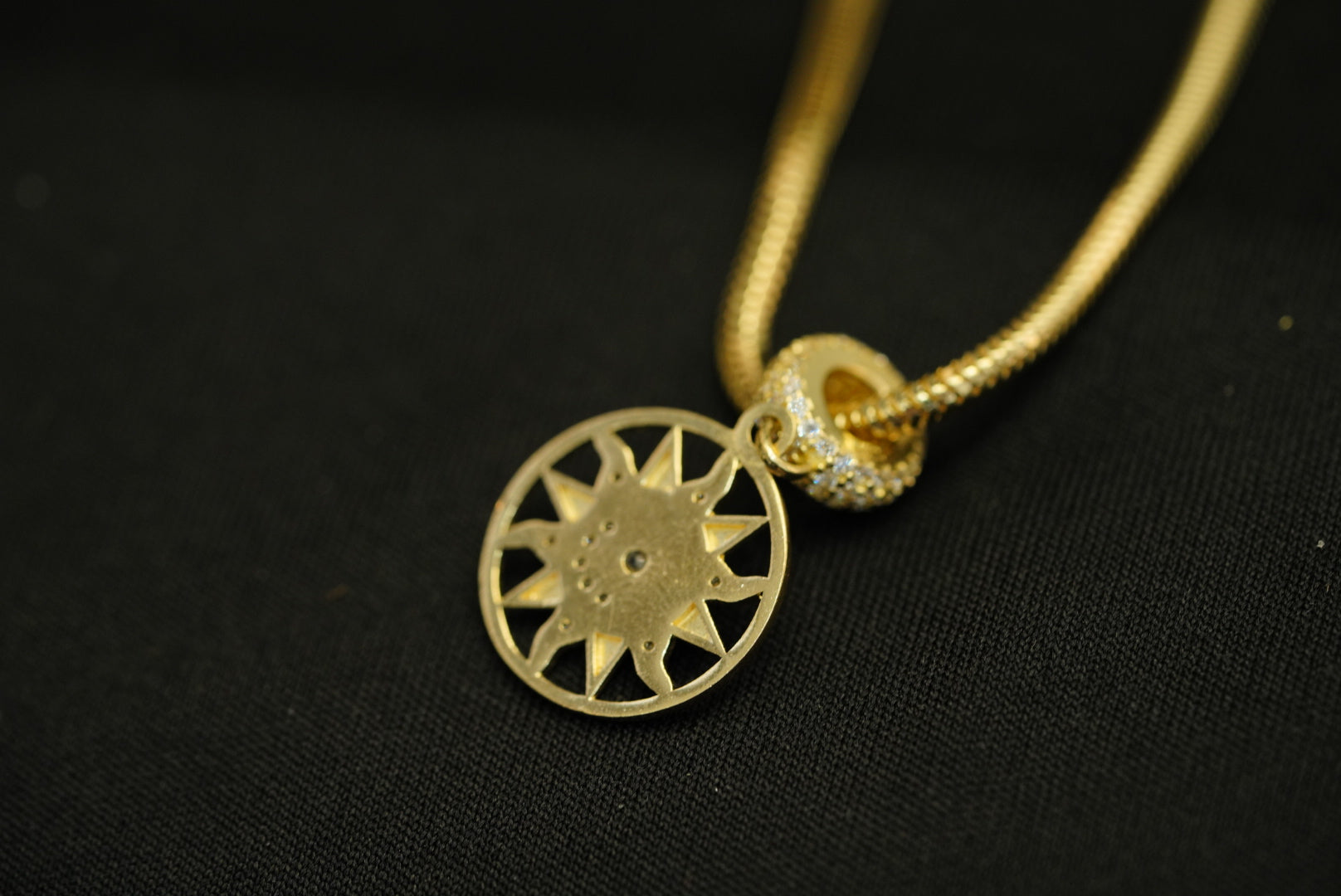 14k Sun Charm