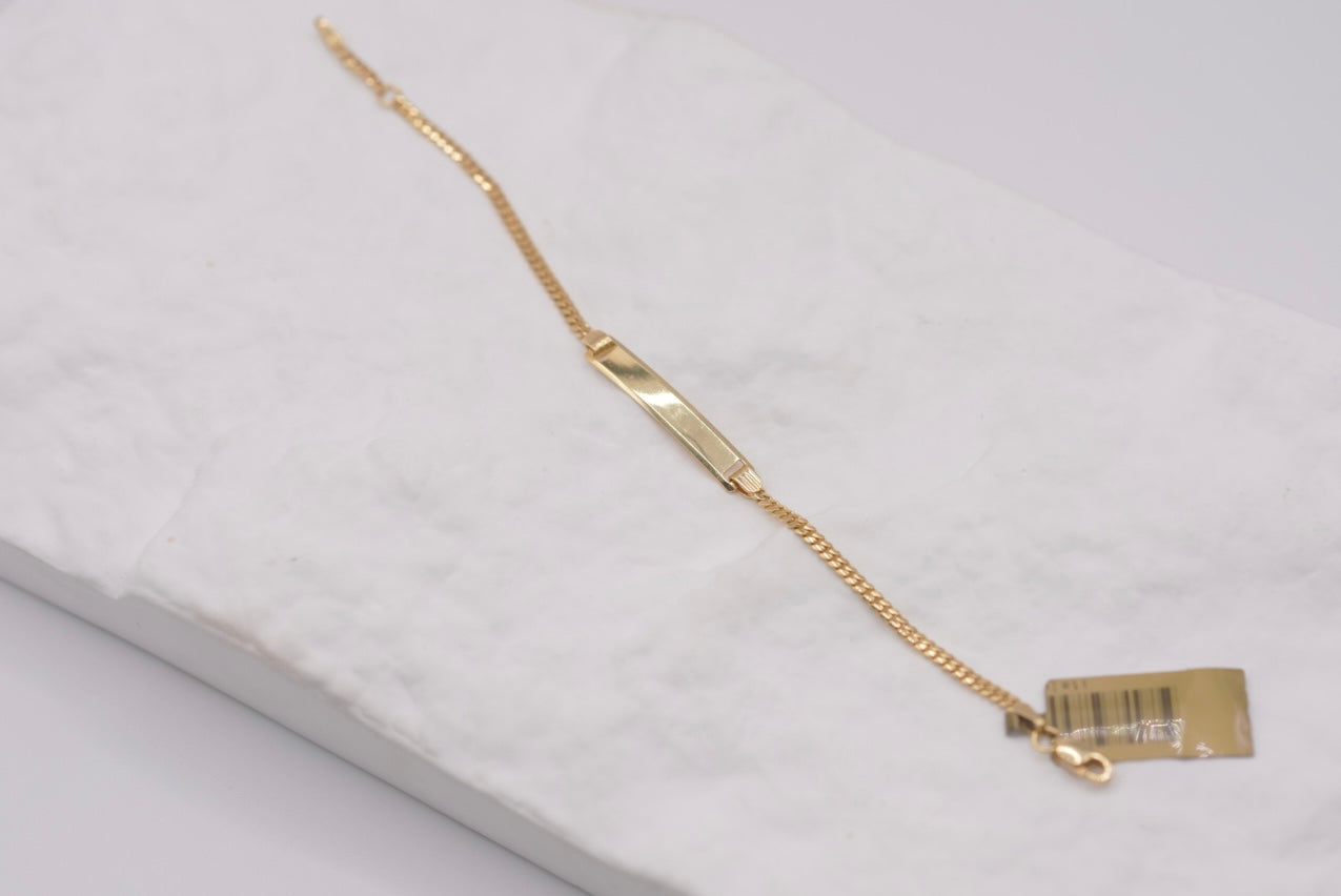 14k Baby Bracelet - Cuban Link Elegance