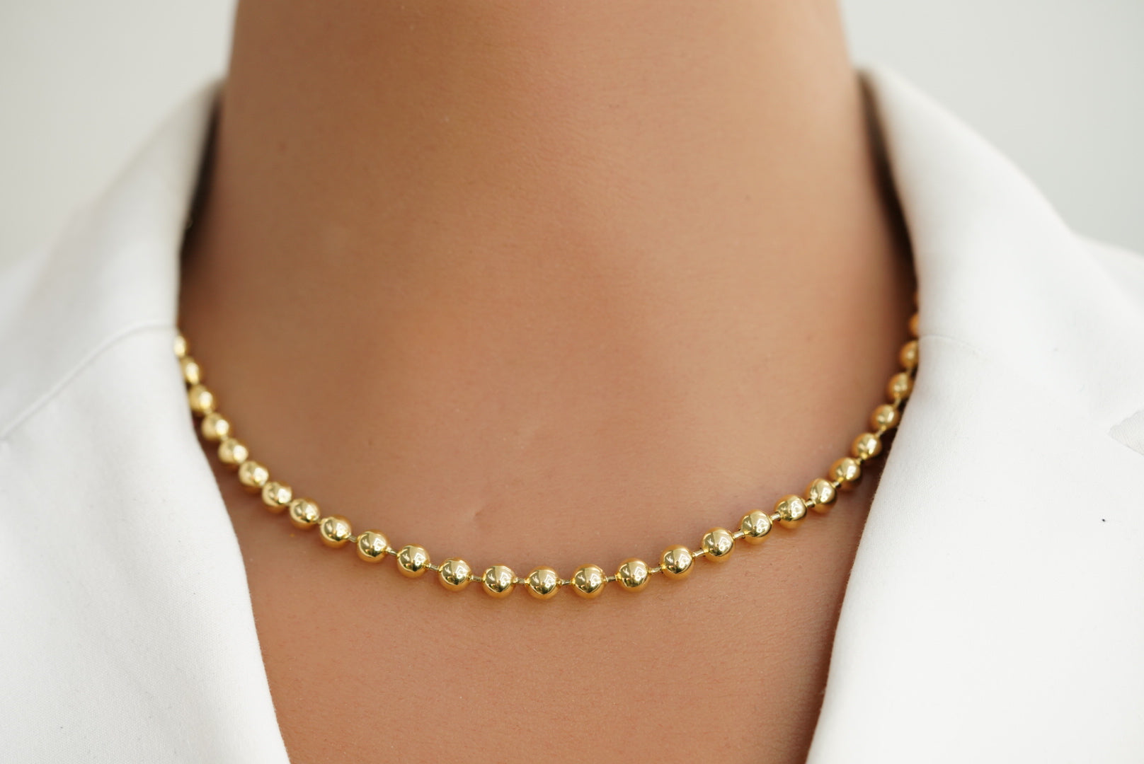 14k Balls Necklace