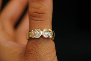 14k Three Gold Matrimony Trio Set