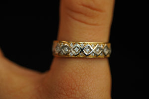 14k White and Gold Trio Set