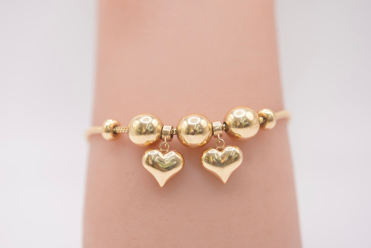 14k Modern Bracelet - Lovely Charms