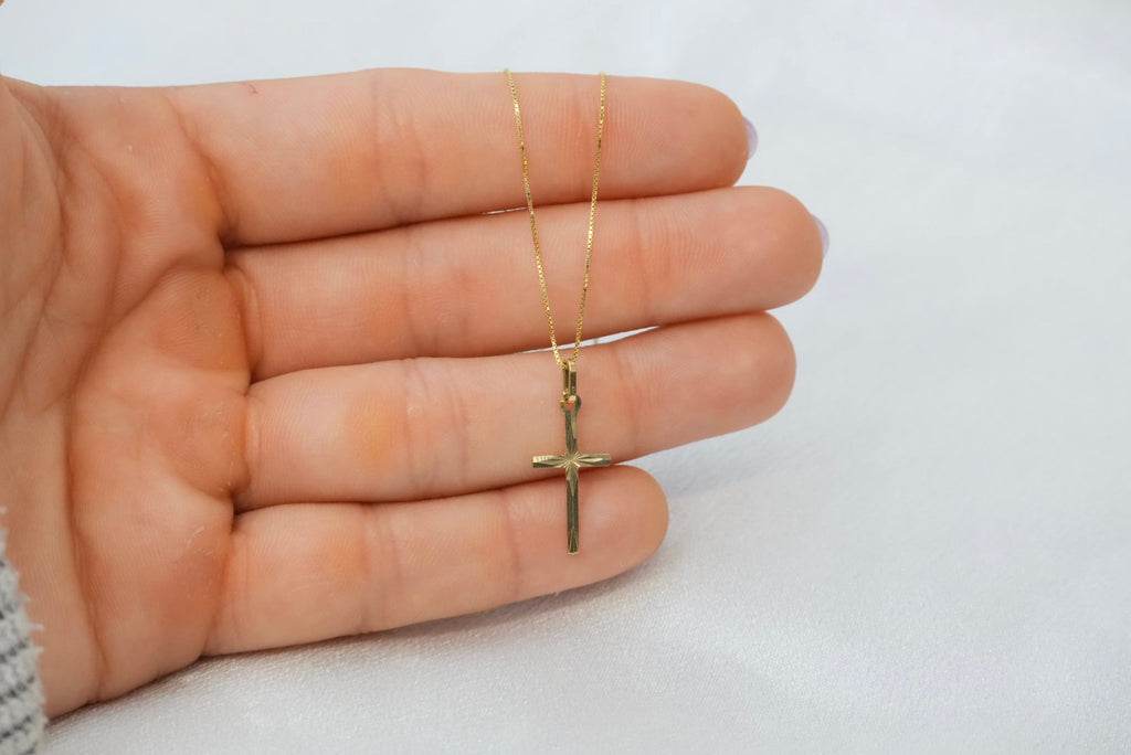 18k Cross Necklace - Faith & Protection