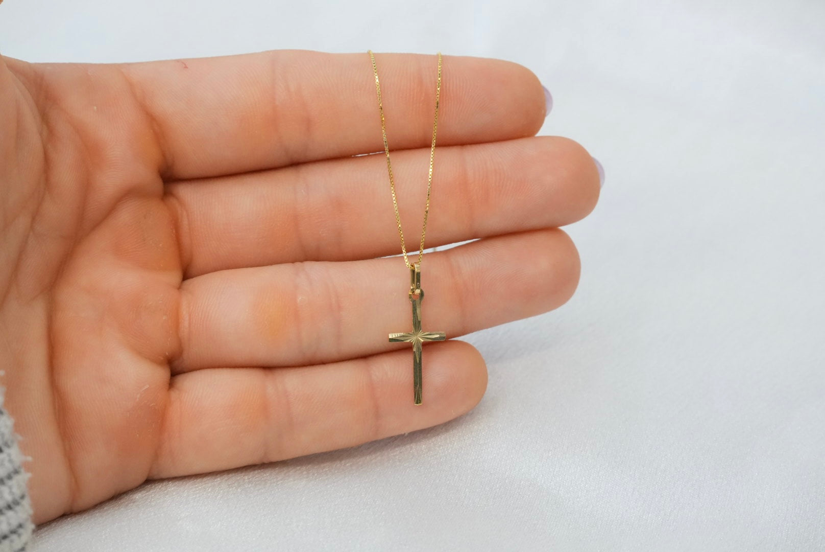 18k Cross Necklace - Faith & Protection
