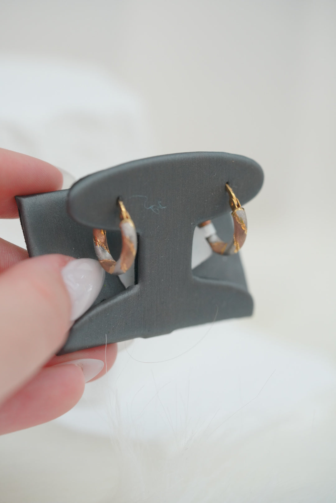 10k Hoops - Tri Colored