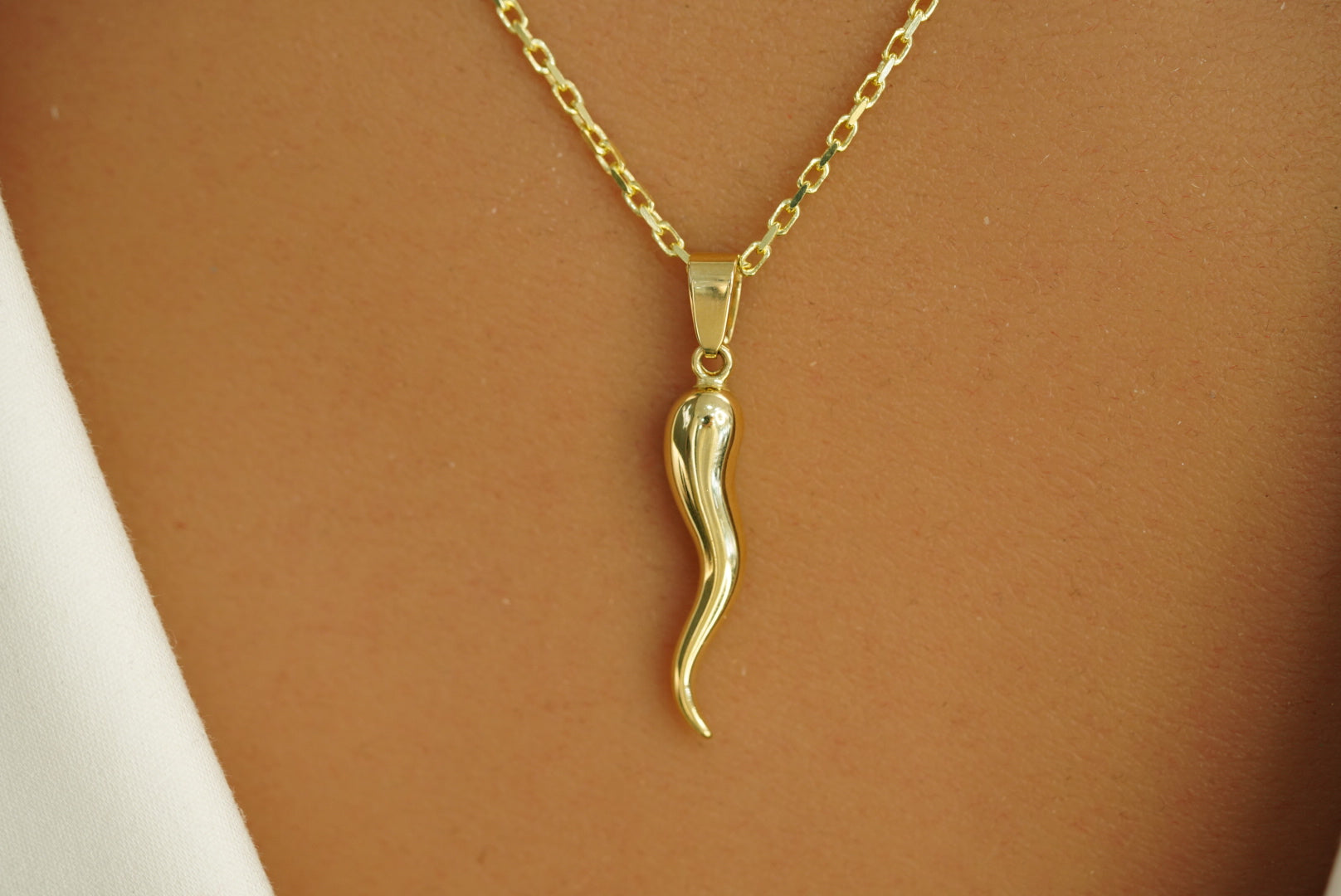 14k Cornicello Necklace