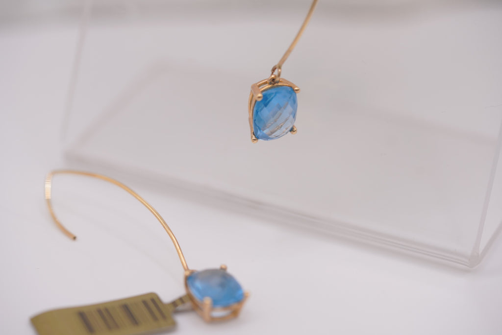 14k Earrings - Blue Beauty