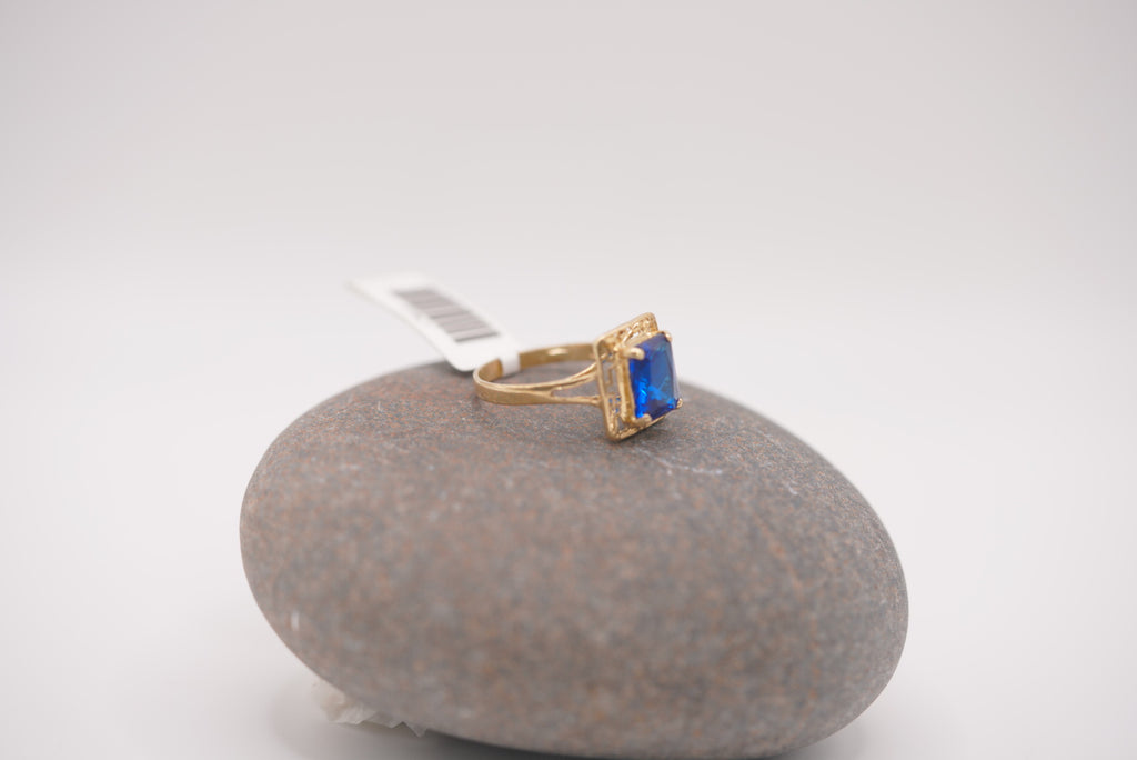 10k Women’s Ring - Ocean Stone