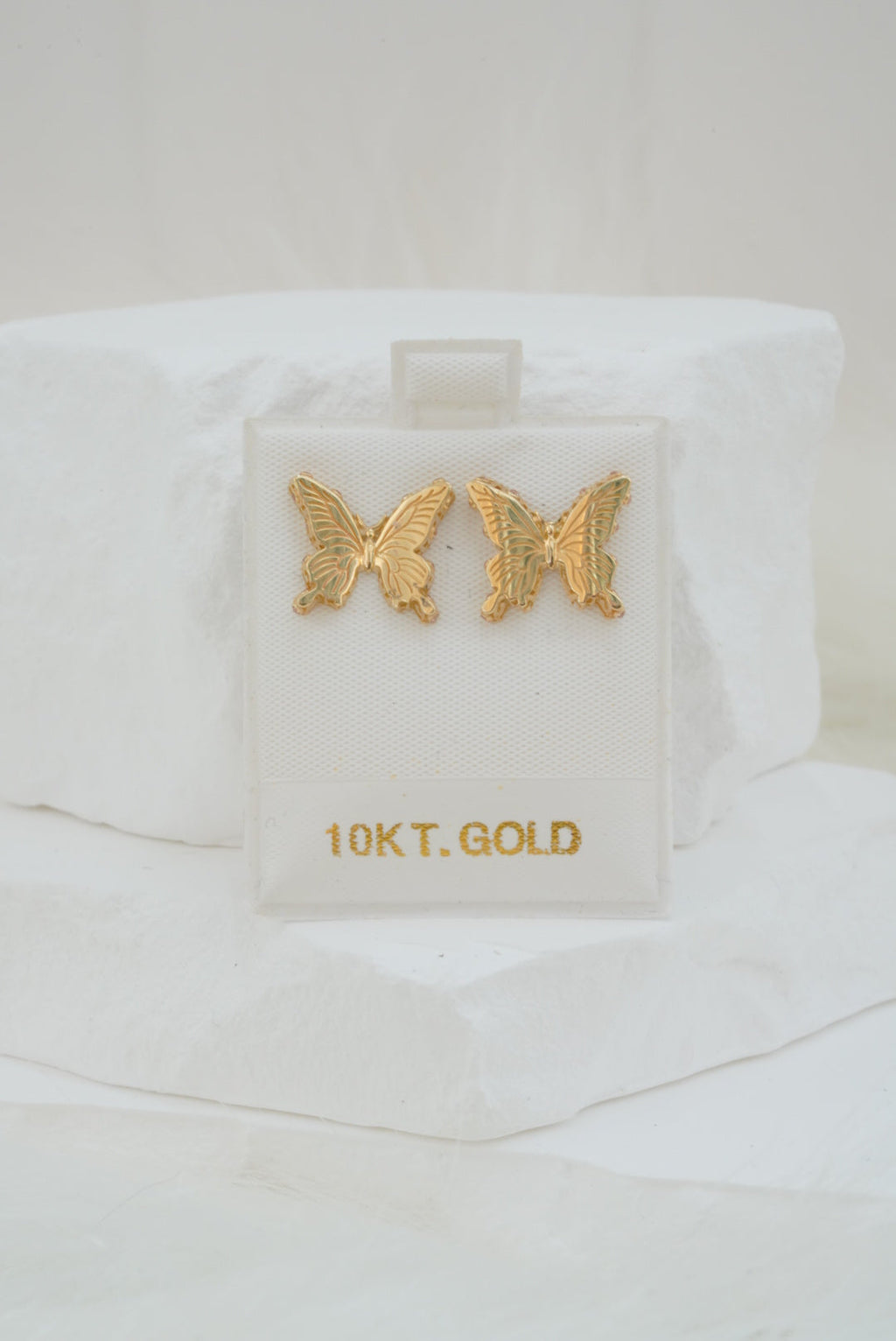 10k Earrings - Big Butterflies