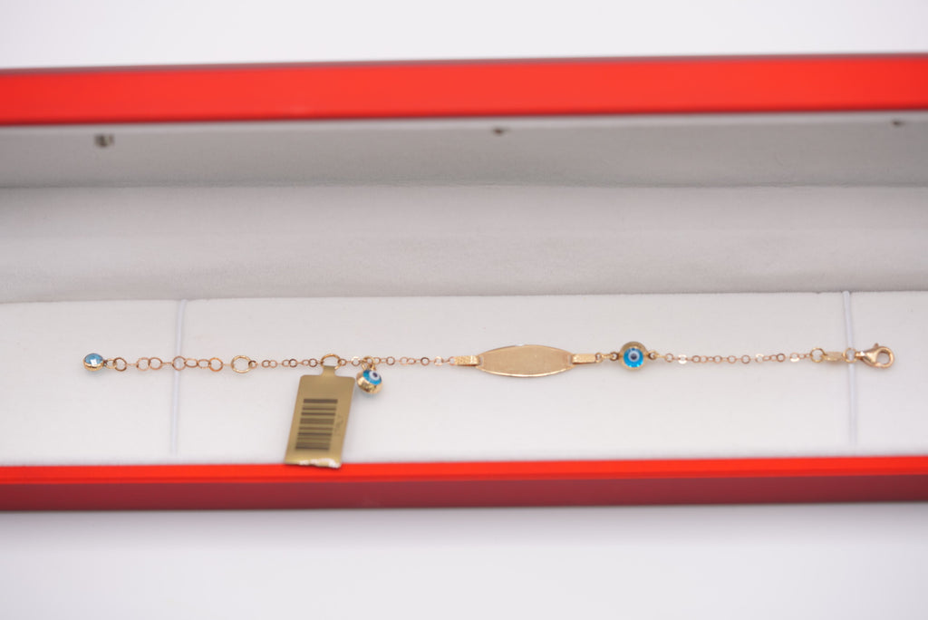 14k Baby Bracelet - Eye Protection