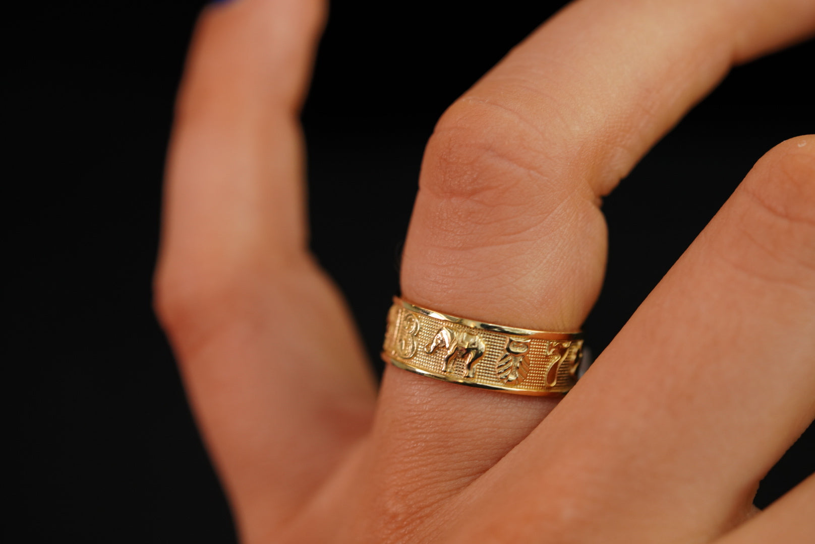 14k Lucky Symbol Ring