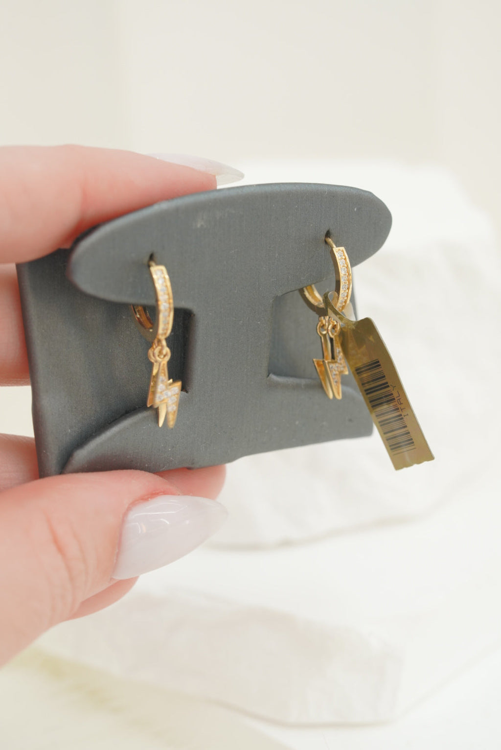 14k Hoops - Lightning