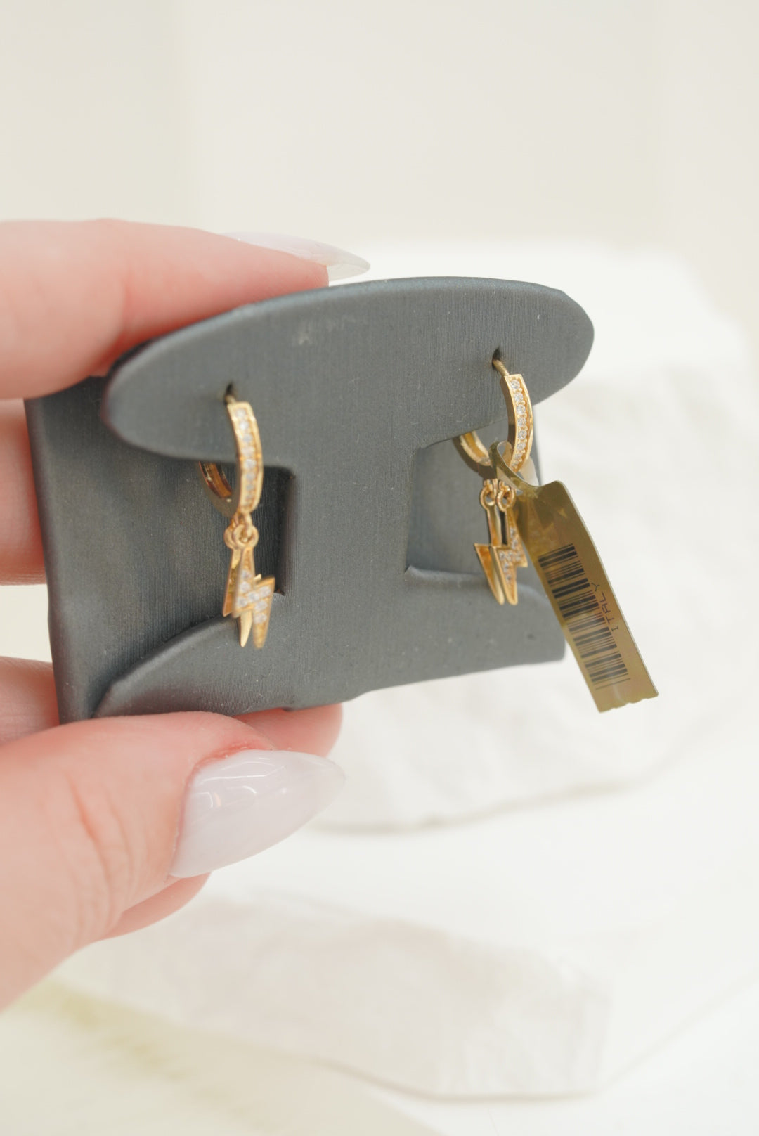 14k Hoops - Lightning