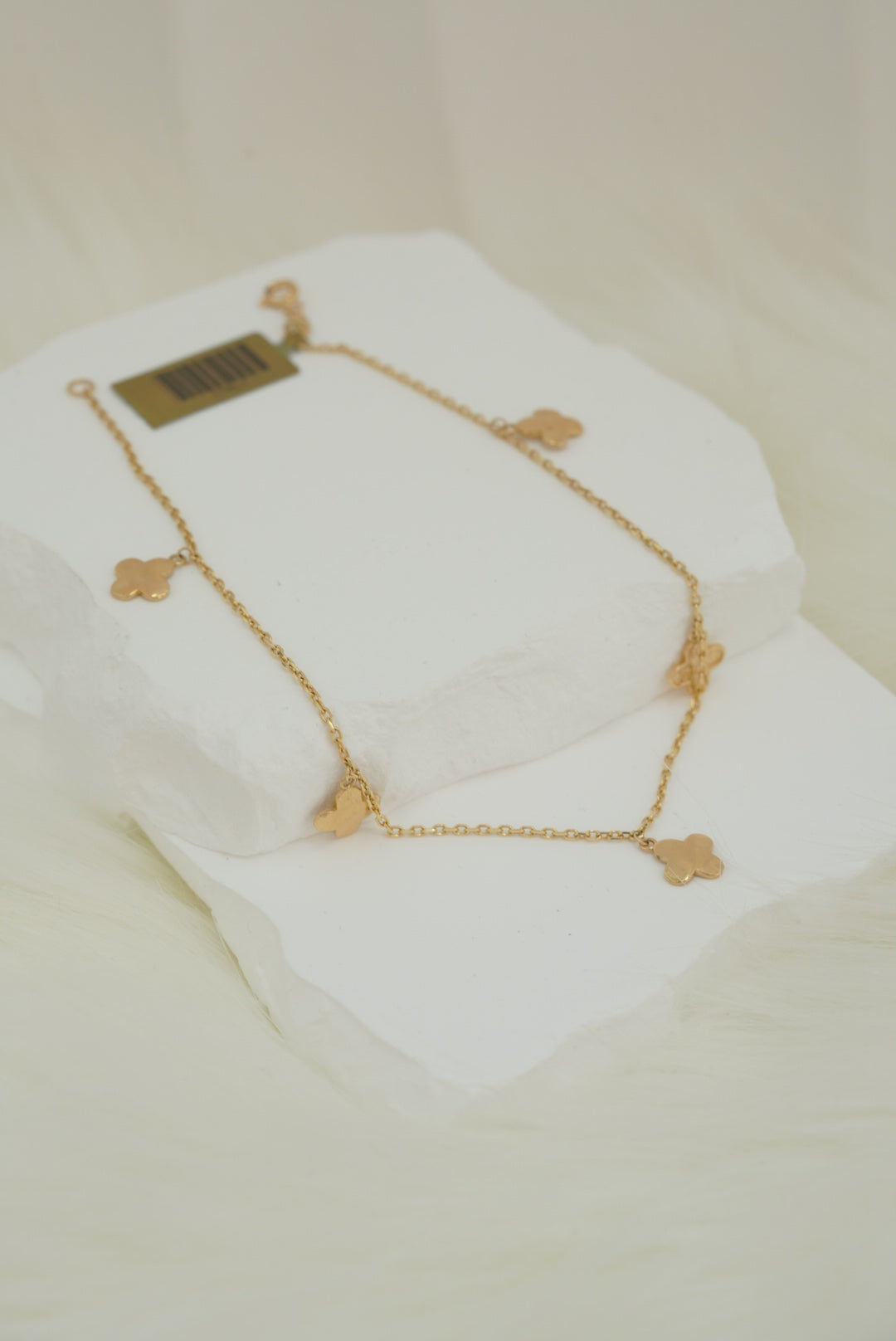 14k Anklet - Sweet Flowers