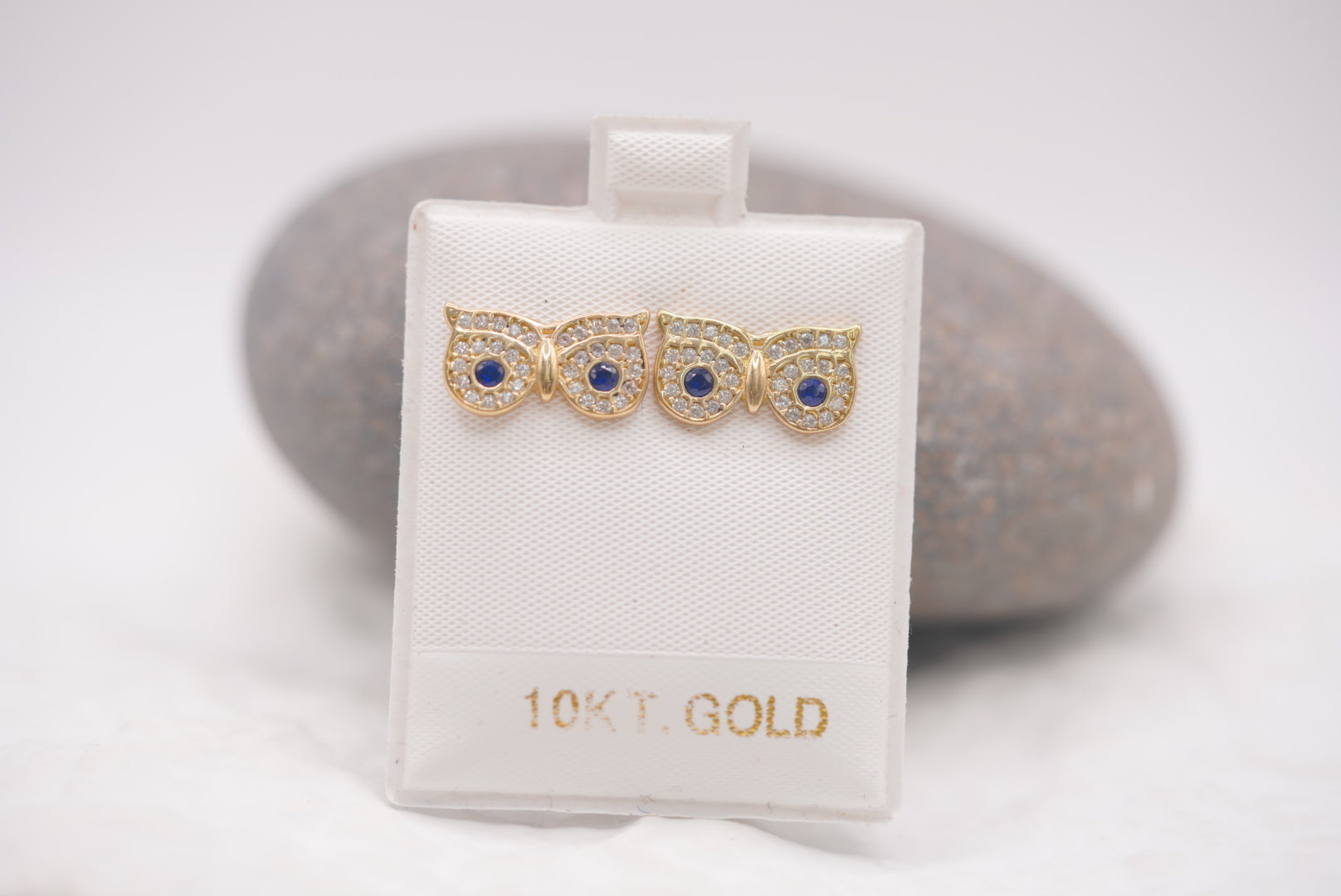 14k Earrings - Owl Eyes