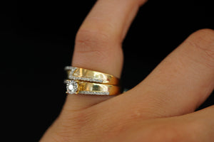 14k Diamond Trio Ring Set