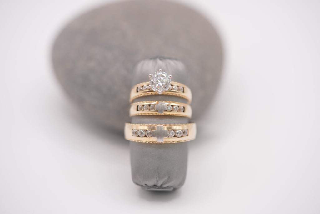 10k Wedding Rings - True Love