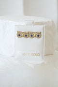 10k Earrings - Owl Eyes