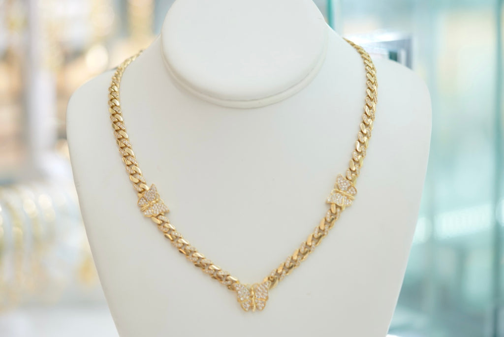 14k Necklace - Butterfly Magic