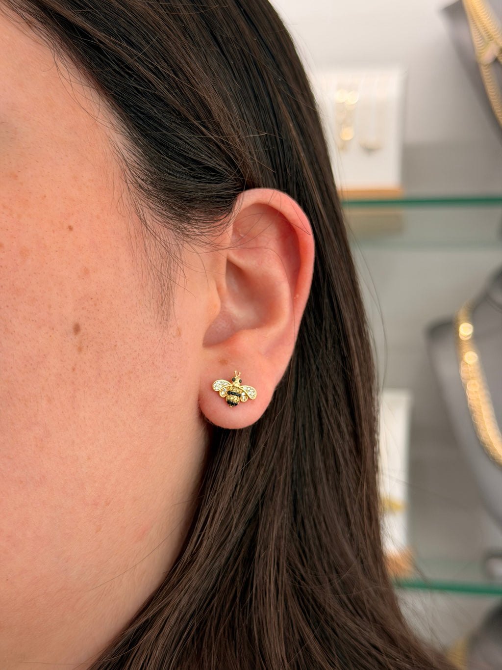 14k Earrings - Honey Bee