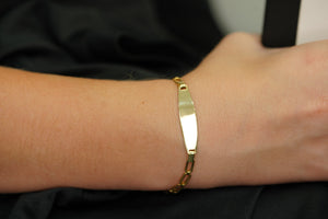 14k Clip ID Bracelet