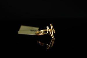 14k Triangular Lines Ring